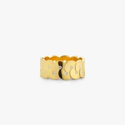 Outlet Arthus Bertrand Bague Or Jaune Diamant Enlacé PM