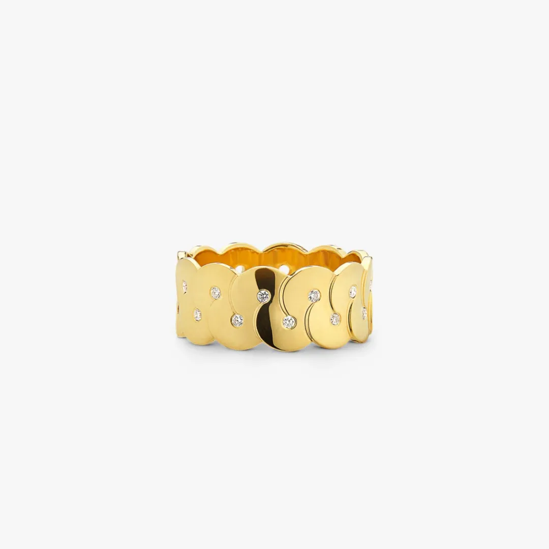 Outlet Arthus Bertrand Bague Or Jaune Diamant Enlacé PM