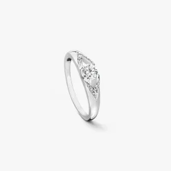 Fashion Arthus Bertrand Bague Solitaire Diamant 0.40 Carat Victoire