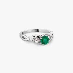 Clearance Arthus Bertrand Bague Solitaire Émeraude 5mm Élisa