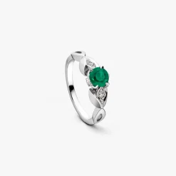 Clearance Arthus Bertrand Bague Solitaire Émeraude 5mm Élisa