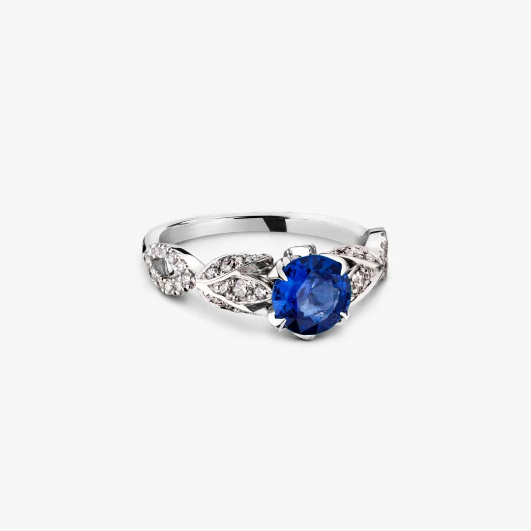 Outlet Arthus Bertrand Bague Solitaire Saphir 6.5mm Élisa