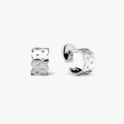 Fashion Arthus Bertrand Boucles d'Oreilles Créoles Argent Enlacé