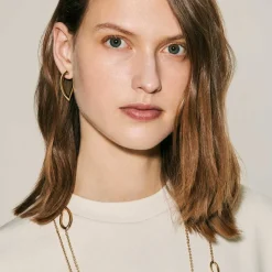 Outlet Arthus Bertrand Boucles d'Oreilles Créoles Vermeil Palma