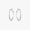 Outlet Arthus Bertrand Boucles d'Oreilles Or Blanc Elisa GM