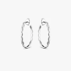 Outlet Arthus Bertrand Boucles d'Oreilles Or Blanc Elisa GM