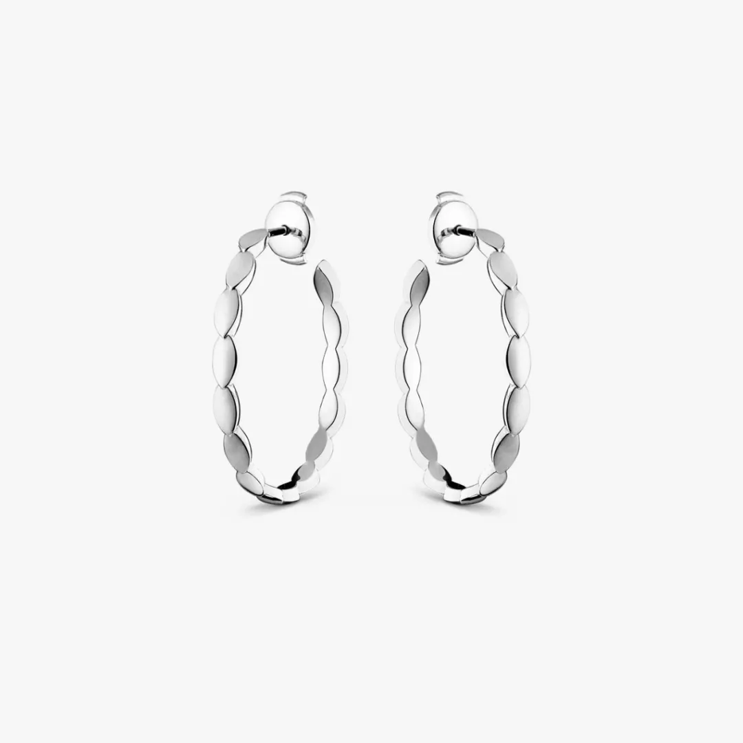 Outlet Arthus Bertrand Boucles d'Oreilles Or Blanc Elisa GM
