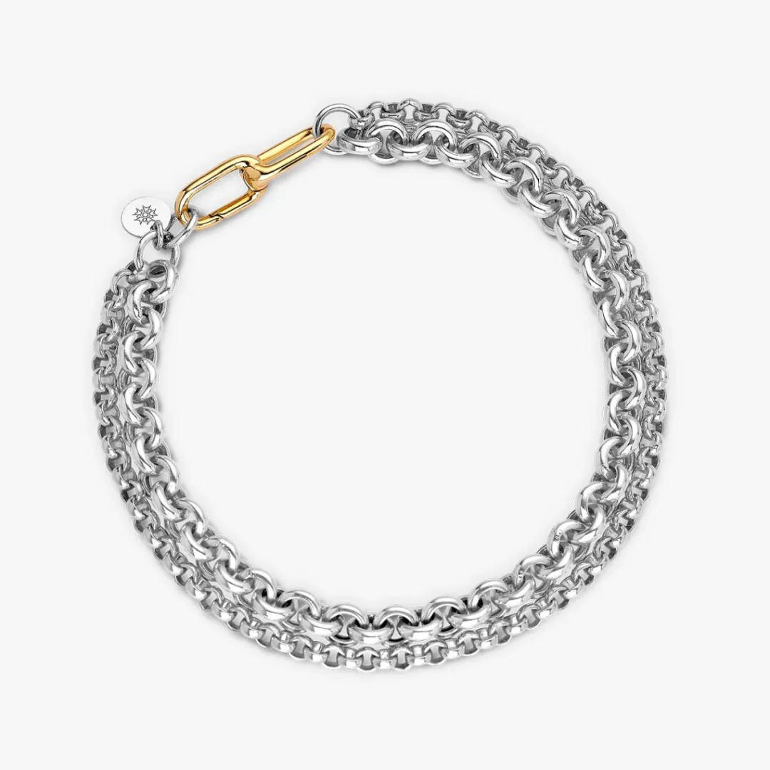 Outlet Arthus Bertrand Bracelet Argent & Or Maxima
