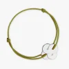 Online Arthus Bertrand Bracelet Cordon Argent Enlacé - Epais - Bleu roi - L