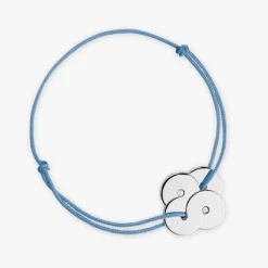Best Arthus Bertrand Bracelet Cordon Argent Enlacé - Kaki - L