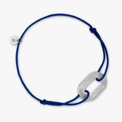 Best Arthus Bertrand Bracelet Cordon Argent Ruban - Noir - L