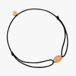 Outlet Arthus Bertrand Bracelet Cordon Médaille Miraculeuse Rose Pétunia