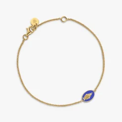 Online Arthus Bertrand Bracelet Médaille Miraculeuse Bleu Roi