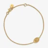 New Arthus Bertrand Bracelet Médaille Miraculeuse Or Jaune