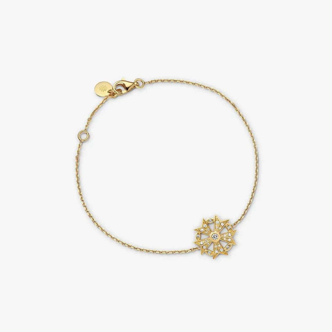 Online Arthus Bertrand Bracelet Or Jaune Gloria Étoilée