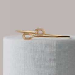 Online Arthus Bertrand Bracelet Ruban Flex Or jaune