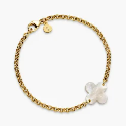 Online Arthus Bertrand Bracelet Trèfle nacre