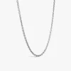 Clearance Arthus Bertrand Chaîne Argent Forçat Rectangle - 70 Cm