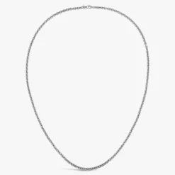 Clearance Arthus Bertrand Chaîne Argent Forçat Rectangle - 70 Cm
