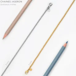 New Arthus Bertrand Chaîne Or Jaseron - 80 Cm