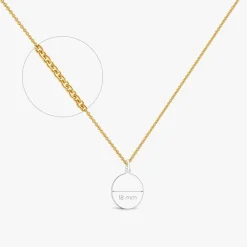 Discount Arthus Bertrand Chaîne Vermeil Forçat Rond - 80 Cm