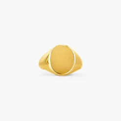 Hot Arthus Bertrand Chevalière Ovale Or Jaune 14x12mm