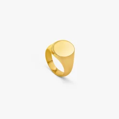 Sale Arthus Bertrand Chevalière Ovale Or Jaune 13x16mm