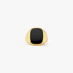 Fashion Arthus Bertrand Chevalière Tonneau Onyx 17.5 x 14.5