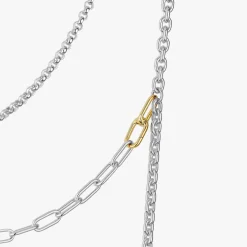 New Arthus Bertrand Collier Argent & Or Maxima Trois Rangs