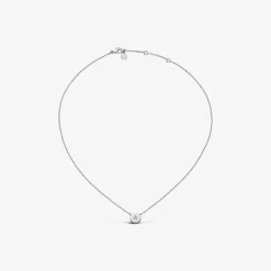Online Arthus Bertrand Collier Or Blanc Royale Mini