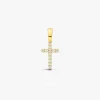Clearance Arthus Bertrand Croix Fil Carré Or Jaune & Diamants