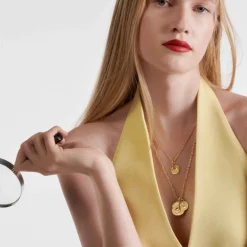 Clearance Arthus Bertrand Médaille Astro Gémeau Or Jaune & Diamant