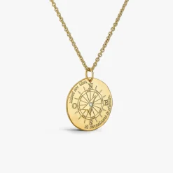 Sale Arthus Bertrand Médaille La Boussole Or Jaune & Diamant