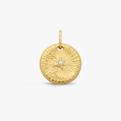 Fashion Arthus Bertrand Médaille Or Jaune & Diamant Carpe Diem