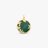 New Arthus Bertrand Médaille Or Jaune & Malachite Flora