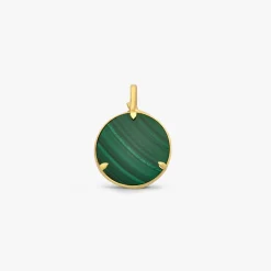New Arthus Bertrand Médaille Or Jaune & Malachite Flora