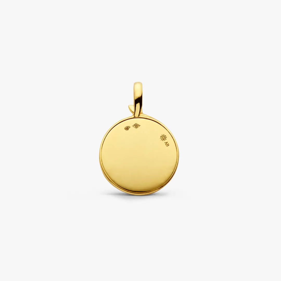 Sale Arthus Bertrand Médaille Or jaune & Pavée Diamants Flora