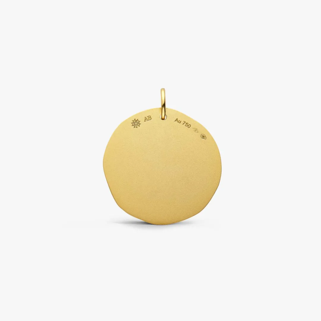 New Arthus Bertrand Médaille Or Jaune La Plume