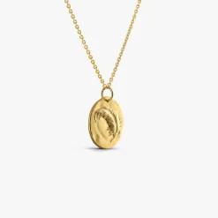 New Arthus Bertrand Médaille Or Jaune La Plume