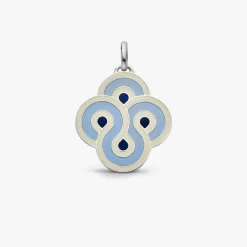 New Arthus Bertrand Pendentif Argent Enlacé - Pop Bleu