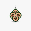 Sale Arthus Bertrand Pendentif Argent Enlacé Pop - Rose Pêche
