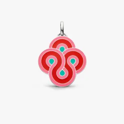 Discount Arthus Bertrand Pendentif Argent Enlacé Pop - Rose