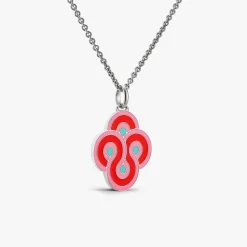 Discount Arthus Bertrand Pendentif Argent Enlacé Pop - Rose