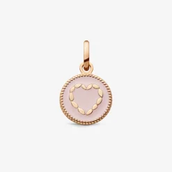 Online Arthus Bertrand Pendentif Cœur Or Rose - Rose Poudré