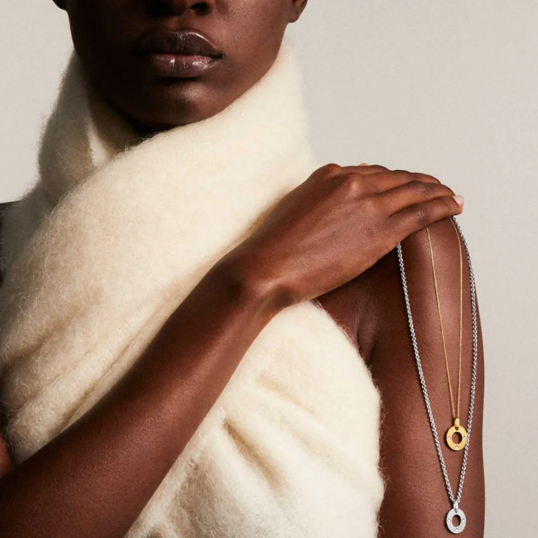 Fashion Arthus Bertrand Pendentif Or Blanc 3 Diamants Royale
