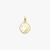 New Arthus Bertrand Pendentif Or Jaune & Diamant Lune - Ivoire