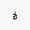 Hot Arthus Bertrand Pendentif Or Jaune & Diamant Trèfle - Bleu Marine