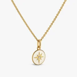 Hot Arthus Bertrand Pendentif Or Jaune & Diamant Etoile - Ivoire