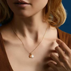Online Arthus Bertrand Pendentif Or Jaune Cœur - Ivoire