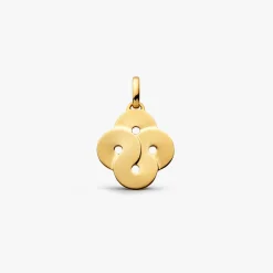 New Arthus Bertrand Pendentif Or Jaune Enlacé